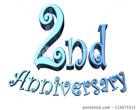 3DCG characters "2nd Anniversary/2nd anniversary" blue, blue 3DCG characters "2nd Anniversary/2nd anniversary" blue, blue 119871811