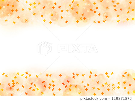 Cute watercolor frame of osmanthus 119871873