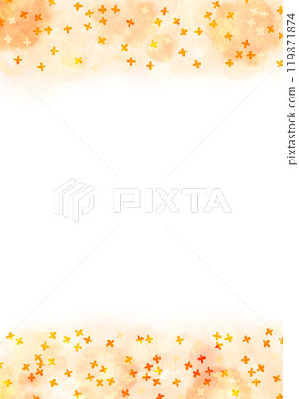 可愛的桂花水彩框 119871874