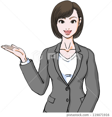 微笑引導你的西裝少婦_正面_胸部以上 微笑引導你的西裝少婦_正面_胸部以上 119871916