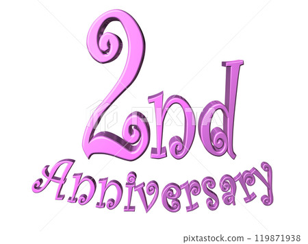 3DCG角色「2nd Anniversary/兩週年紀念」紫、紫、粉紅 119871938