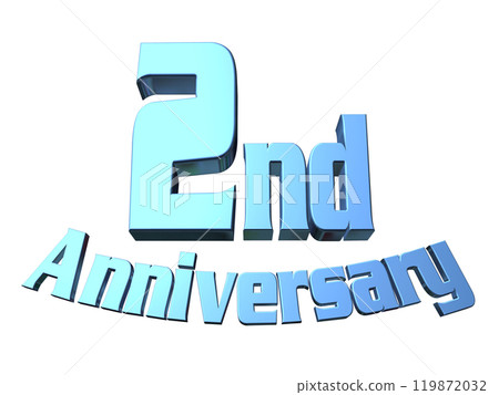 3DCG characters "2nd Anniversary/2nd anniversary" blue, blue 119872032