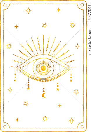 Tarot card peace. The major arcana of a deck of cards. 119872041