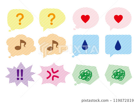 Simple speech bubble set Left color 57 Simple speech bubble set Left color 57 119872819