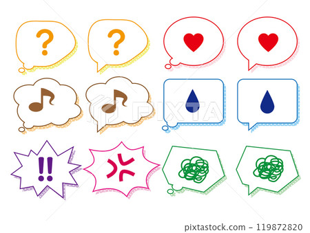 Simple speech bubble set Left color 58 Simple speech bubble set Left color 58 119872820