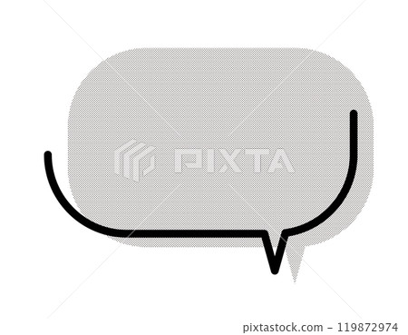 帶有斷點圖案陰影 6 的語音氣泡 119872974