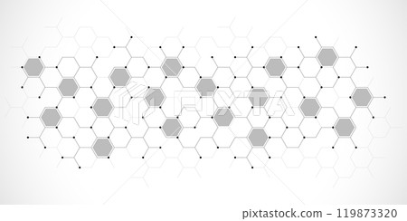 Abstract design element with geometric background of hexagons shape pattern Abstract design element with geometric background of hexagons shape pattern 119873320