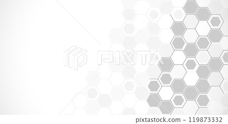 Abstract design element with geometric background of hexagons shape pattern Abstract design element with geometric background of hexagons shape pattern 119873332