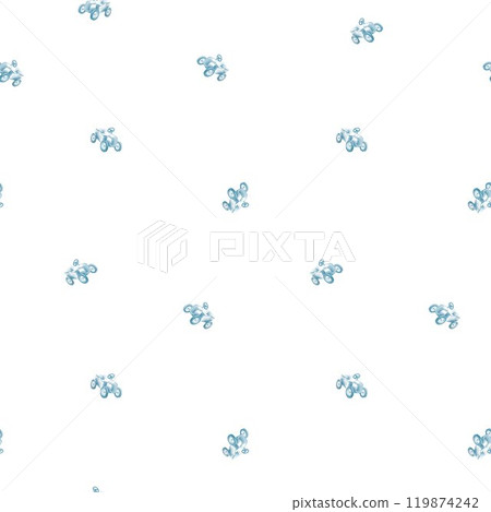 Beautiful seamless pattern with hand drawn line art retro baby car. Vintage toile de jouy style background. 119874242