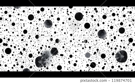 Black and White Dot Pattern Black and White Dot Pattern 119874701