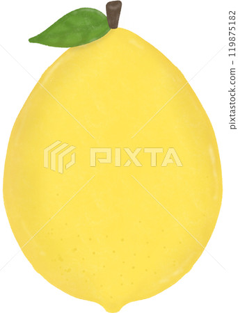 yellow pear with leaf 119875182