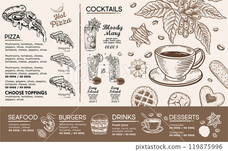 menu, food, vector 119875996