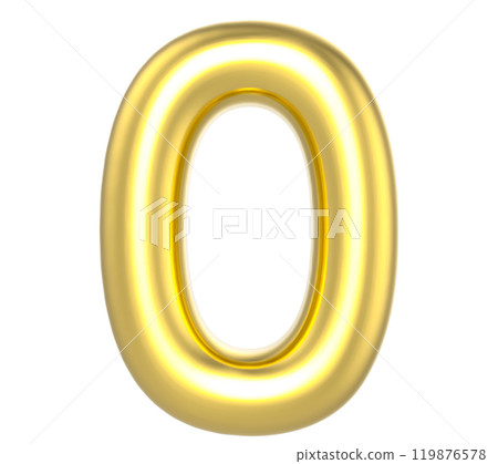 Number Gold Render 119876578