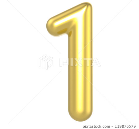 Number Gold Render 119876579
