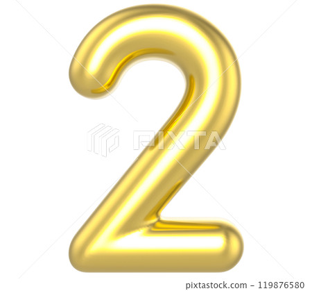 Number Gold Render Number Gold Render 119876580