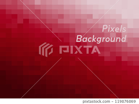 abstract minimal pixel art background gradient of red color illustration template for digital art 119876869
