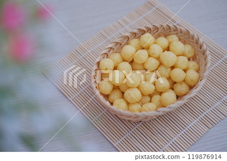 chiki balls. delicious chicken broth flavored snack chiki balls. delicious chicken broth flavored snack 119876914