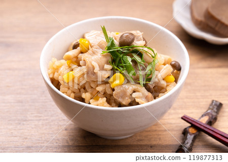 玉米豬肉飯 119877313