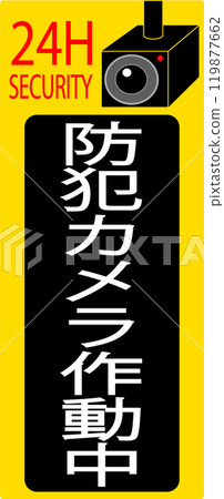 Security camera sticker 119877662