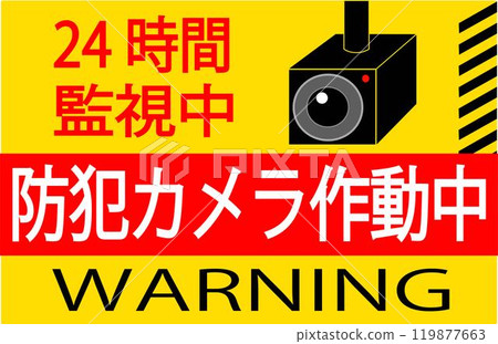 Security camera sticker 119877663
