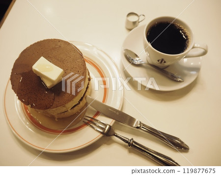Hot cake and coffee 119877675