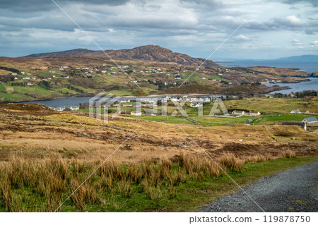 Slieve League pilgrim path by Teelin in County Donegal, Ireland 119878750