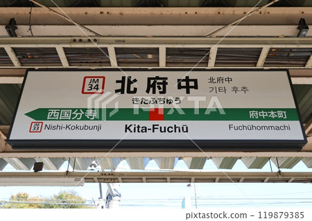 北府中站站名牌 119879385