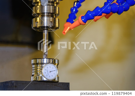 The tool length measurement operation with dial tool presetter. The tool length measurement operation with dial tool presetter. 119879404