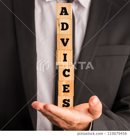 Advices - on wooden blocks 119879456