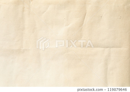 Crumpled Old brown paper with folded crease 119879646
