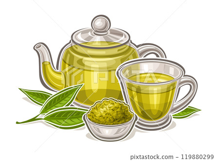 Vector logo for Green Tea Drink 119880299