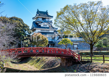 Oyama Castle in Yoshida Town, Haibara County, Shizuoka Prefecture, 119880603