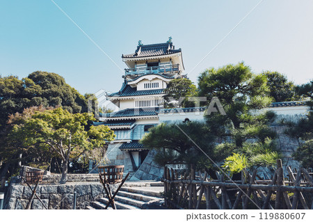Oyama Castle in Yoshida Town, Haibara County, Shizuoka Prefecture, 119880607