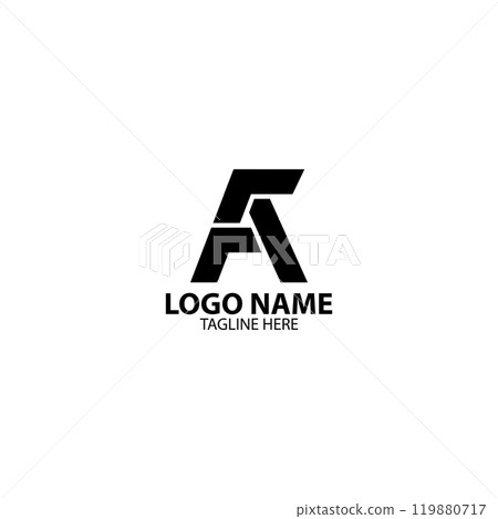 initial AF modern abstract logo design vector initial AF modern abstract logo design vector 119880717