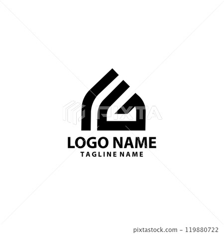 initial FG home logo design vector initial FG home logo design vector 119880722