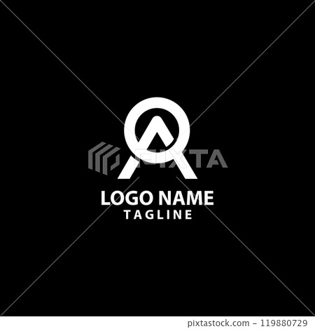 initial letter AQ logo design vector 119880729