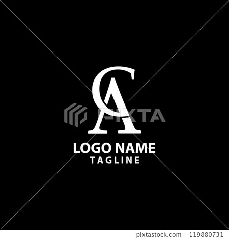 initial letter CA monogram logo design vector initial letter CA monogram logo design vector 119880731