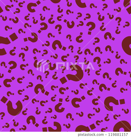 The concept of frequently asked questions. A flat vector illustration with question marks. 119881157