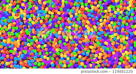 Sweet seamless pattern with bright colorful round cake sprinkles 119881220