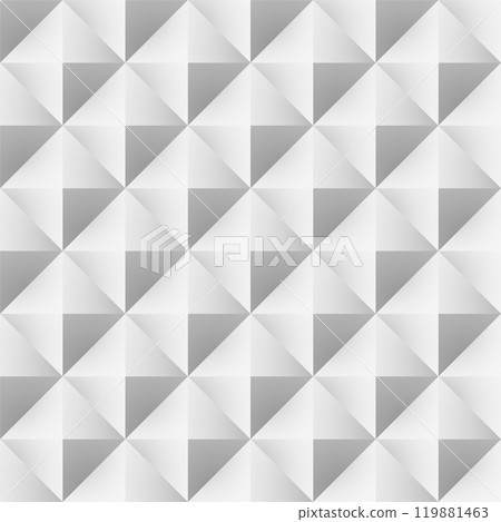 Modern rhombus decorative background. Elegant seamless geometric pattern. White and gray repeatable relief ceramic 3d texture Modern rhombus decorative background. Elegant seamless geometric pattern. White and gray repeatable relief ceramic 3d texture 119881463