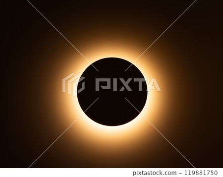 Total solar eclipse with glowing corona Total solar eclipse with glowing corona 119881750