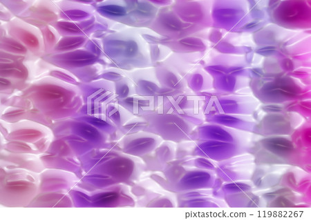 Vibrant, abstract gradient background with blend of purple, pink, and white tones, featuring glossy, ripple-like texture. Fluid, artistic look, ideal for branding, creative projects. 3D render. 119882267