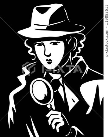 Young woman detective Young woman detective 119882613