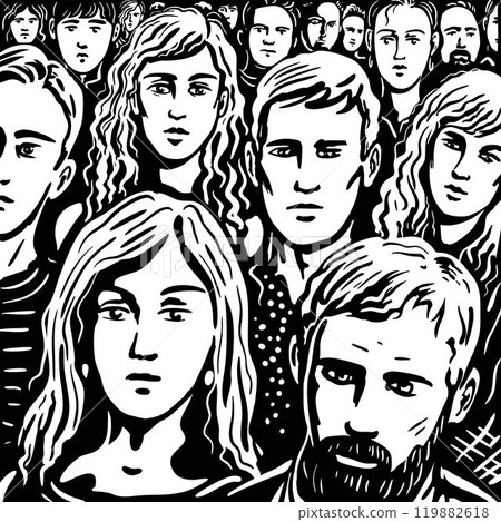 People in the crowd 119882618