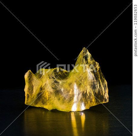 Precious mineral. Piece of Rock crystal Precious mineral. Piece of Rock crystal 119882653