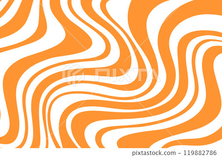 Striped caramel pattern. Abstract striped wavy texture. Peanut butter background. 119882786
