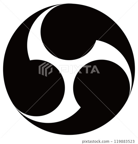 Tomoe crest - Three Tomoe 119883523
