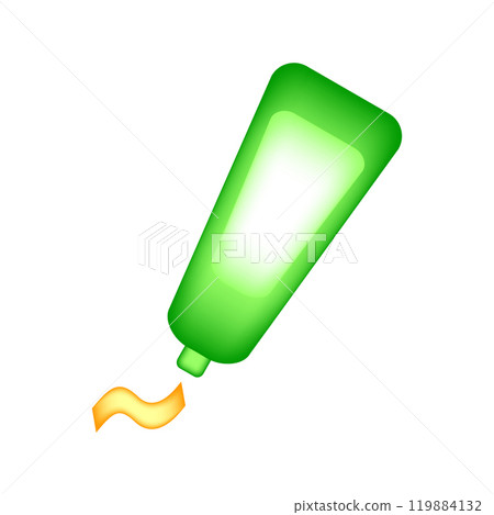 Cream tube icon on white. Cream tube icon on white. 119884132