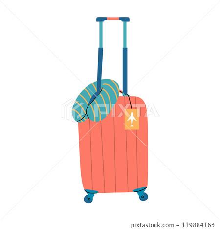 Illustration of baggage for plane travel, holiday and vacation. Illustration of baggage for plane travel, holiday and vacation. 119884163