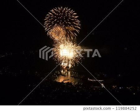 8月從富士山展望台觀賞週尾大島煙火大會 119884252